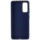 Силиконовый (TPU) чехол Deexe Matte Case для Samsung Galaxy S20 FE (G780) - Dark Blue. Фото 3 из 6