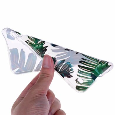 Силіконовий (TPU) чохол Deexe Pretty Glossy для Samsung Galaxy A10 (A105) - Leaves