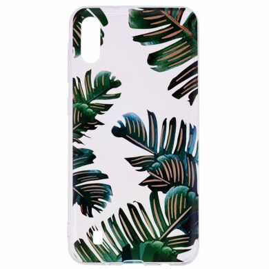 Силіконовий (TPU) чохол Deexe Pretty Glossy для Samsung Galaxy A10 (A105) - Leaves
