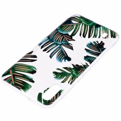 Силіконовий (TPU) чохол Deexe Pretty Glossy для Samsung Galaxy A10 (A105) - Leaves