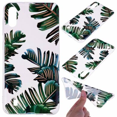 Силіконовий (TPU) чохол Deexe Pretty Glossy для Samsung Galaxy A10 (A105) - Leaves