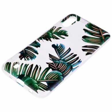 Силіконовий (TPU) чохол Deexe Pretty Glossy для Samsung Galaxy A10 (A105) - Leaves