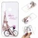 Силиконовый (TPU) чехол Deexe Pretty Glossy для Samsung Galaxy A20s (A207) - Eiffel Tower and Bicycle