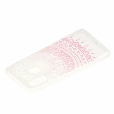 Силіконовий (TPU) чохол Deexe Pretty Glossy для Samsung Galaxy A30 (A305) - Pink Flower