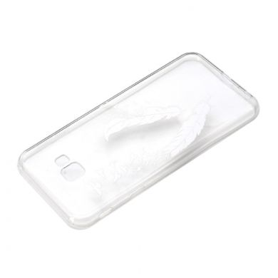 Силіконовий (TPU) чохол Deexe Pretty Glossy для Samsung Galaxy J4+ (J415) - White Feather and Bird