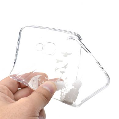 Силіконовий (TPU) чохол Deexe Pretty Glossy для Samsung Galaxy J4+ (J415) - White Feather and Bird