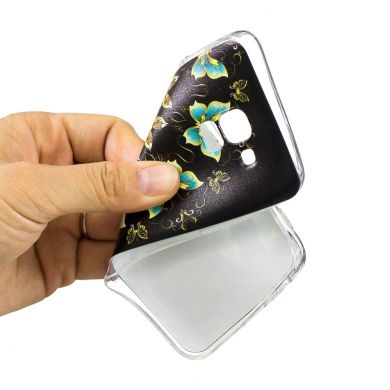 Силиконовый (TPU) чехол Deexe Pretty Glossy для Samsung Galaxy J6 2018 (J600) - Colorized Butterfly