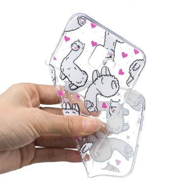 Силіконовий (TPU) чохол Deexe Pretty Glossy для Samsung Galaxy J6+ (J610) - Alpacas