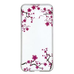 Силиконовый (TPU) чехол Deexe Pretty Glossy для Samsung Galaxy J6+ (J610) - Plum Blossom