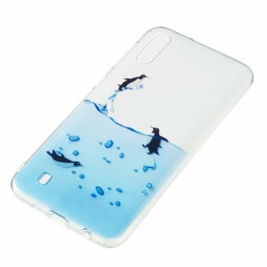 Силіконовий (TPU) чохол Deexe Pretty Glossy для Samsung Galaxy M10 (M105) - Penguin