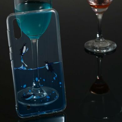 Силіконовий (TPU) чохол Deexe Pretty Glossy для Samsung Galaxy M10 (M105) - Penguin