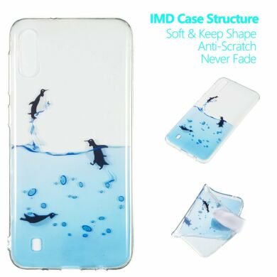 Силіконовий (TPU) чохол Deexe Pretty Glossy для Samsung Galaxy M10 (M105) - Penguin