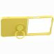 Силиконовый (TPU) чехол с кольцом Deexe Color Shell (FF) для Samsung Galaxy Flip 8 - Yellow. Фото 3 из 5