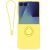 Силиконовый (TPU) чехол с кольцом Deexe Color Shell (FF) для Samsung Galaxy Flip 8 - Yellow