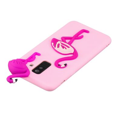 Силіконовий (TPU) чохол UniCase 3D Cartoon Pattern для Samsung Galaxy A6+ 2018 (A605) - Flamingo