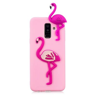 Силіконовий (TPU) чохол UniCase 3D Cartoon Pattern для Samsung Galaxy A6+ 2018 (A605) - Flamingo
