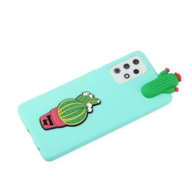 Силиконовый (TPU) чехол UniCase 3D Cartoon Pattern для Samsung Galaxy A72 (А725) - Cactus