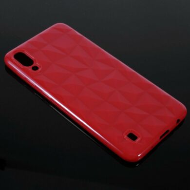 Силиконовый (TPU) чехол UniCase 3D Diamond Grain для Samsung Galaxy M10 (M105) - Red