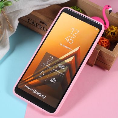 Силиконовый (TPU) чехол UniCase 3D Pattern для Samsung Galaxy A6+ 2018 (A605) - Flamingo Pattern