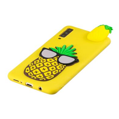 Силиконовый (TPU) чехол UniCase 3D Pattern для Samsung Galaxy A7 2018 (A750) - Cool Pineapple