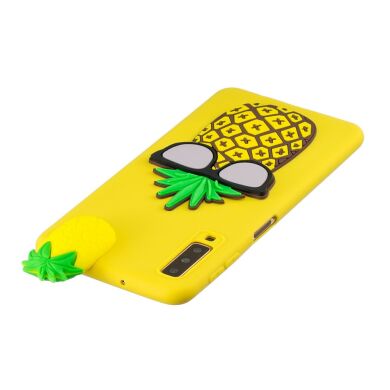 Силиконовый (TPU) чехол UniCase 3D Pattern для Samsung Galaxy A7 2018 (A750) - Cool Pineapple