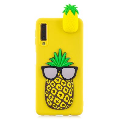Силиконовый (TPU) чехол UniCase 3D Pattern для Samsung Galaxy A7 2018 (A750) - Cool Pineapple