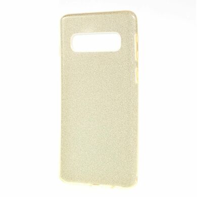 Силіконовий (TPU) чохол UniCase Glitter Cover для Samsung Galaxy S10 (G973), Gold