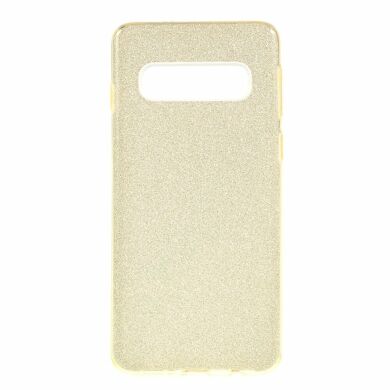 Силіконовий (TPU) чохол UniCase Glitter Cover для Samsung Galaxy S10 (G973), Gold