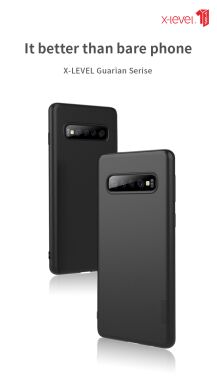 Силиконовый (TPU) чехол X-LEVEL Matte для Samsung Galaxy S10 Plus (G975) - Black