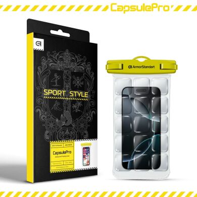 Влагозащитный чехол ArmorStandart CapsulePro Waterproof Floating Case для смартфонов с диагональю до 6.9 дюймов - Yellow