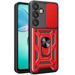 Захисний чохол Deexe Armor Shield для Samsung Galaxy S26 - Red