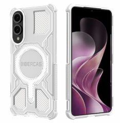 Защитный чехол Deexe Clear Bibercas для Samsung Galaxy S25 Edge (S937) - Grey