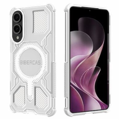Захисний чохол Deexe Clear Bibercas для Samsung Galaxy S25 Edge (S937) - Grey