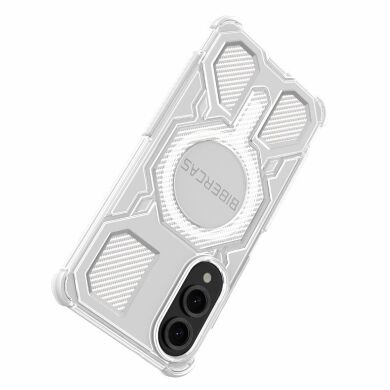 Захисний чохол Deexe Clear Bibercas для Samsung Galaxy S25 Edge (S937) - Grey