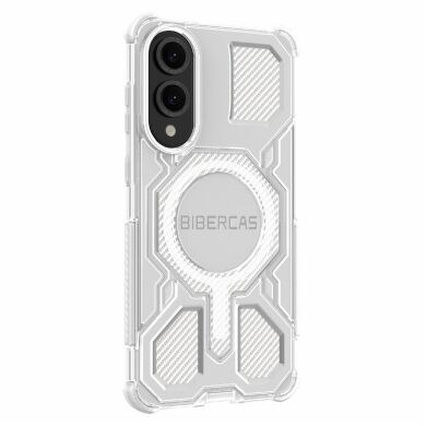 Захисний чохол Deexe Clear Bibercas для Samsung Galaxy S25 Edge (S937) - Grey