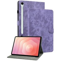 Защитный чехол Deexe Cute Tiger для Samsung Galaxy Tab S11 (X730/X736) - Purple