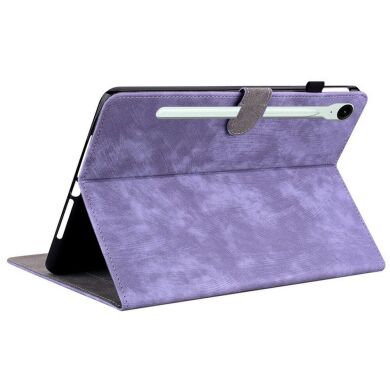 Защитный чехол Deexe Cute Tiger для Samsung Galaxy Tab S11 (X730/X736) - Purple