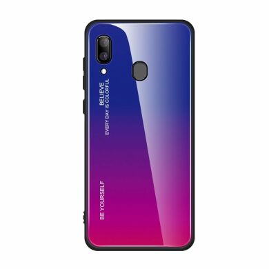 Захисний чохол Deexe Gradient Color для Samsung Galaxy A30 (A305) / A20 (A205) - Dark Blue / Rose