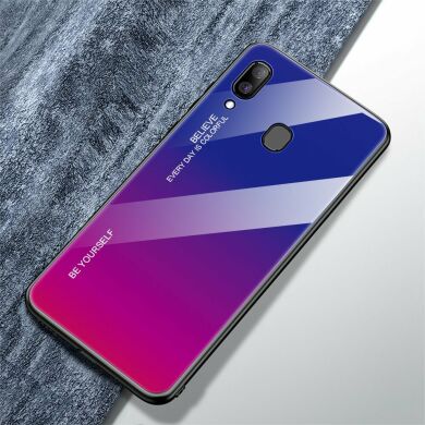 Захисний чохол Deexe Gradient Color для Samsung Galaxy A30 (A305) / A20 (A205) - Dark Blue / Rose