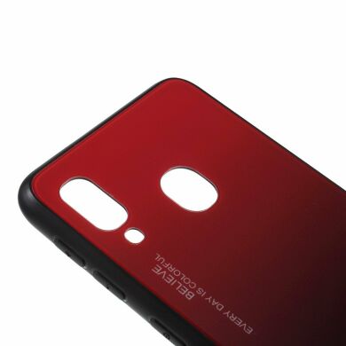 Защитный чехол Deexe Gradient Color для Samsung Galaxy A40 (А405) - Red / Black