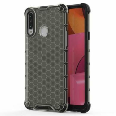Захисний чохол Deexe Honeycomb Series для Samsung Galaxy A20s (A207) - Grey