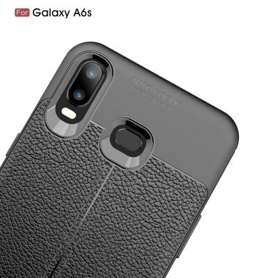 Захисний чохол Deexe Leather Cover для Samsung Galaxy A6s - Grey