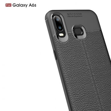 Захисний чохол Deexe Leather Cover для Samsung Galaxy A6s - Grey