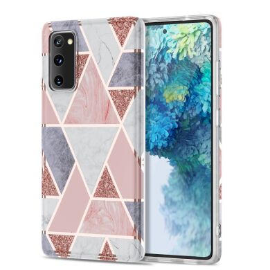 Захисний чохол Deexe Marble Pattern для Samsung Galaxy S20 FE (G780) - Pink