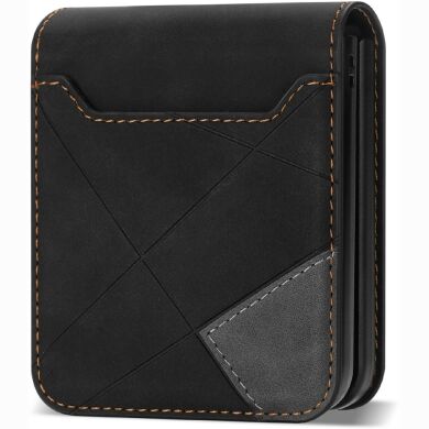 Защитный чехол Deexe Rhombus Card для Samsung Galaxy Flip 8 - Black