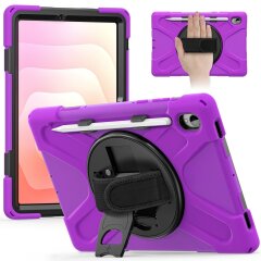 Защитный чехол Deexe Rotation Hybrid для Samsung Galaxy Tab S11 (X730/X736) - Purple