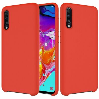 Защитный чехол Deexe Silicone Case для Samsung Galaxy A70 (A705) - Red