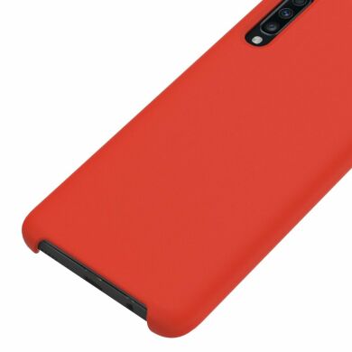 Защитный чехол Deexe Silicone Case для Samsung Galaxy A70 (A705) - Red