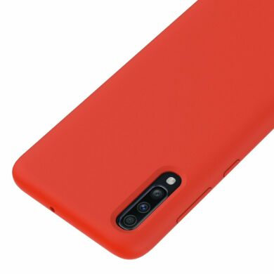 Защитный чехол Deexe Silicone Case для Samsung Galaxy A70 (A705) - Red