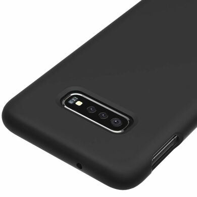 Защитный чехол Deexe Silicone Case для Samsung Galaxy S10 (G973) - Black